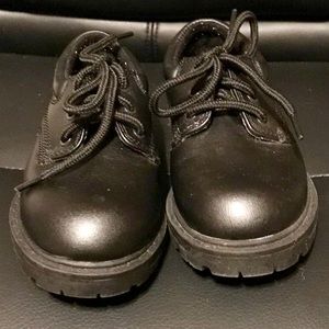 Little Boys Black Dress Shoes